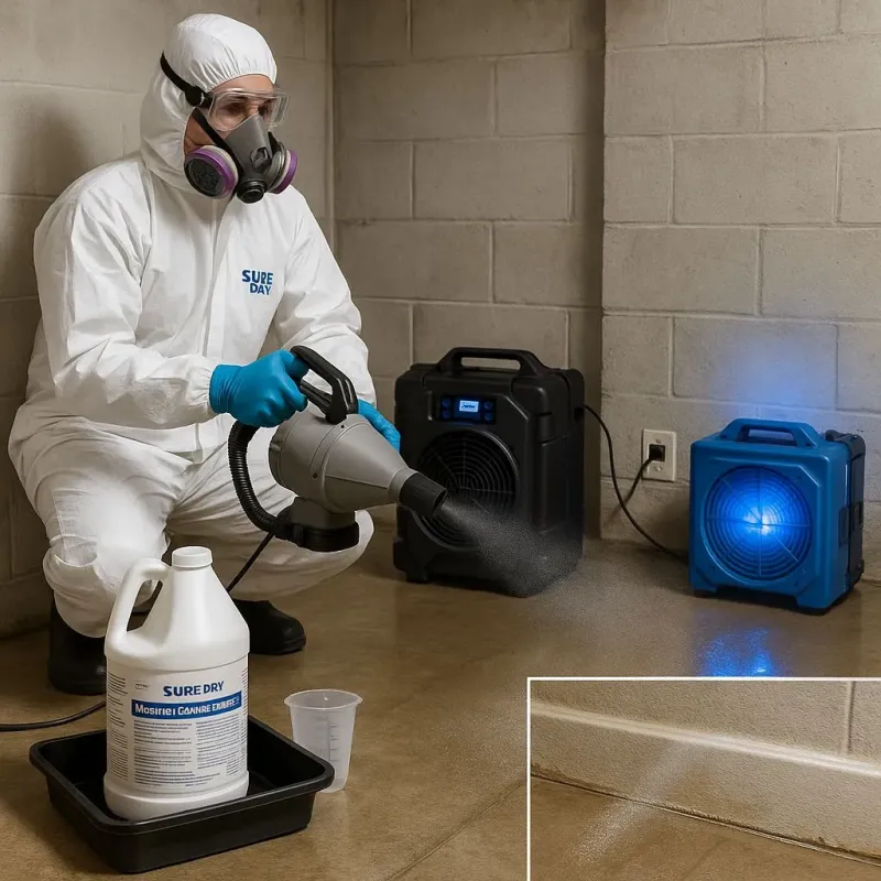 Sanitization and Odor Removal process in Hannawa Falls, NY